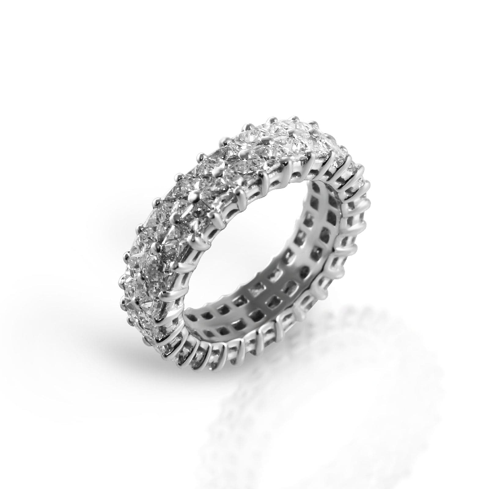 Double Diamond Eternity Ring