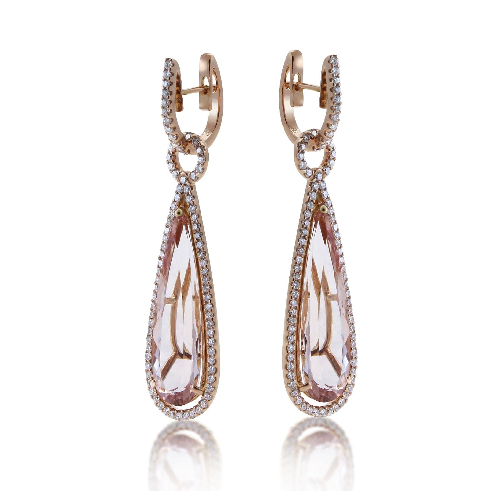Pink Morganite Earrings