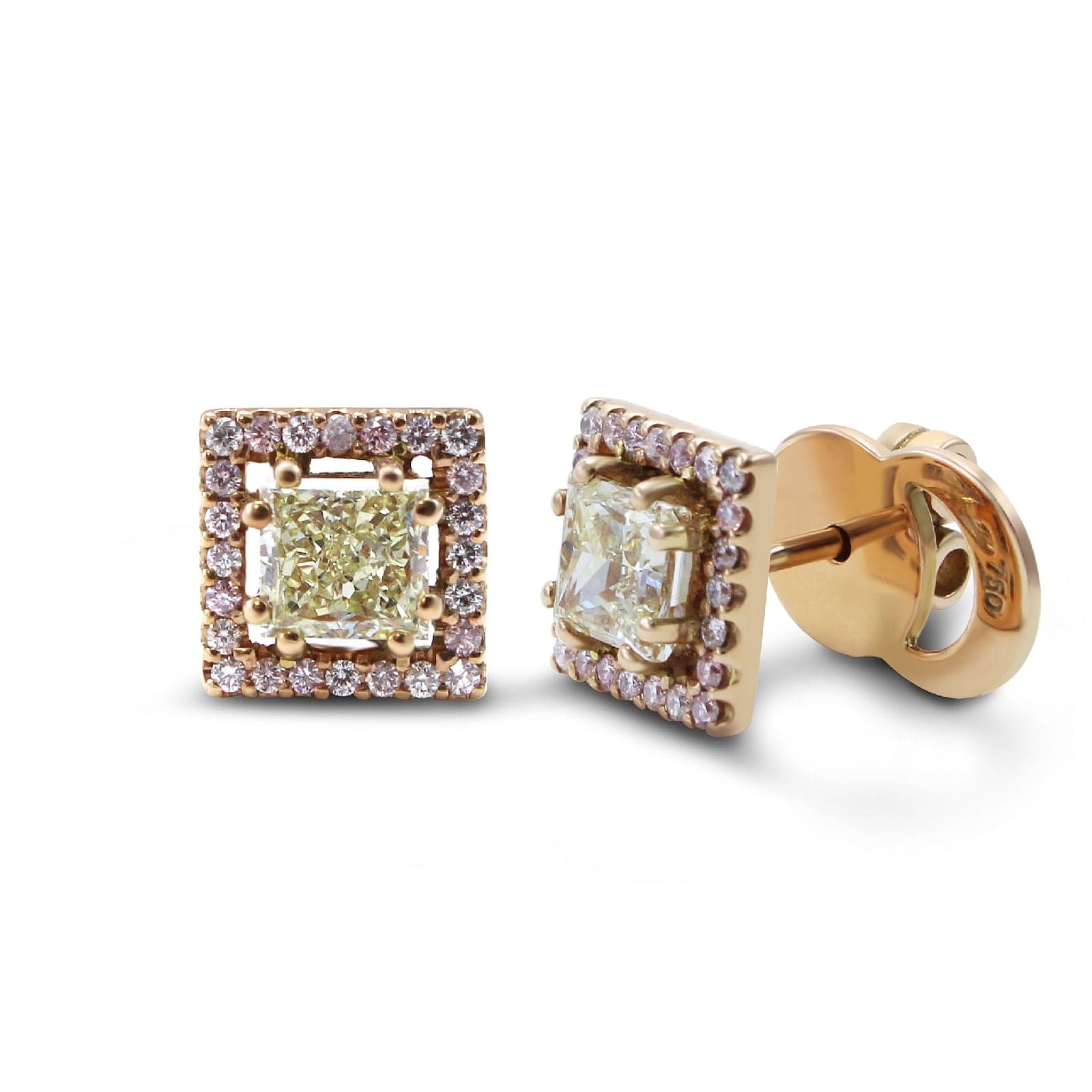 Fancy Color Stud Earrings