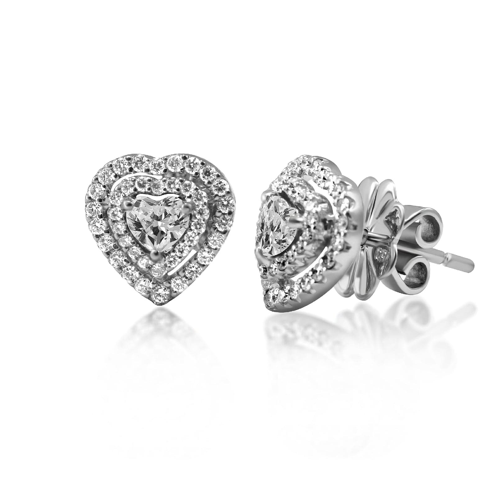 Two Step Heart Earring