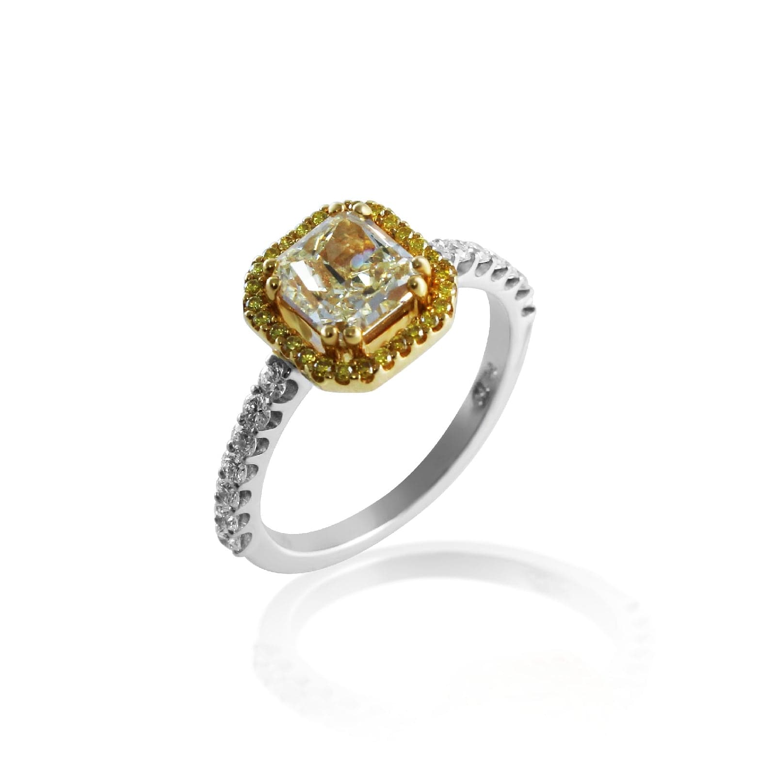 Radiant Fancy yellow Ring
