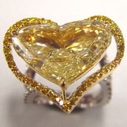 Fancy diamond ring