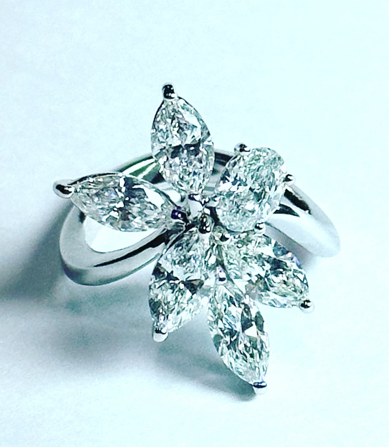 Ring 18kw gold s/w Diamond