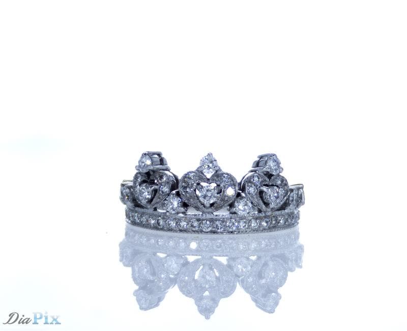 Ring 18kw gold s/w Diamond