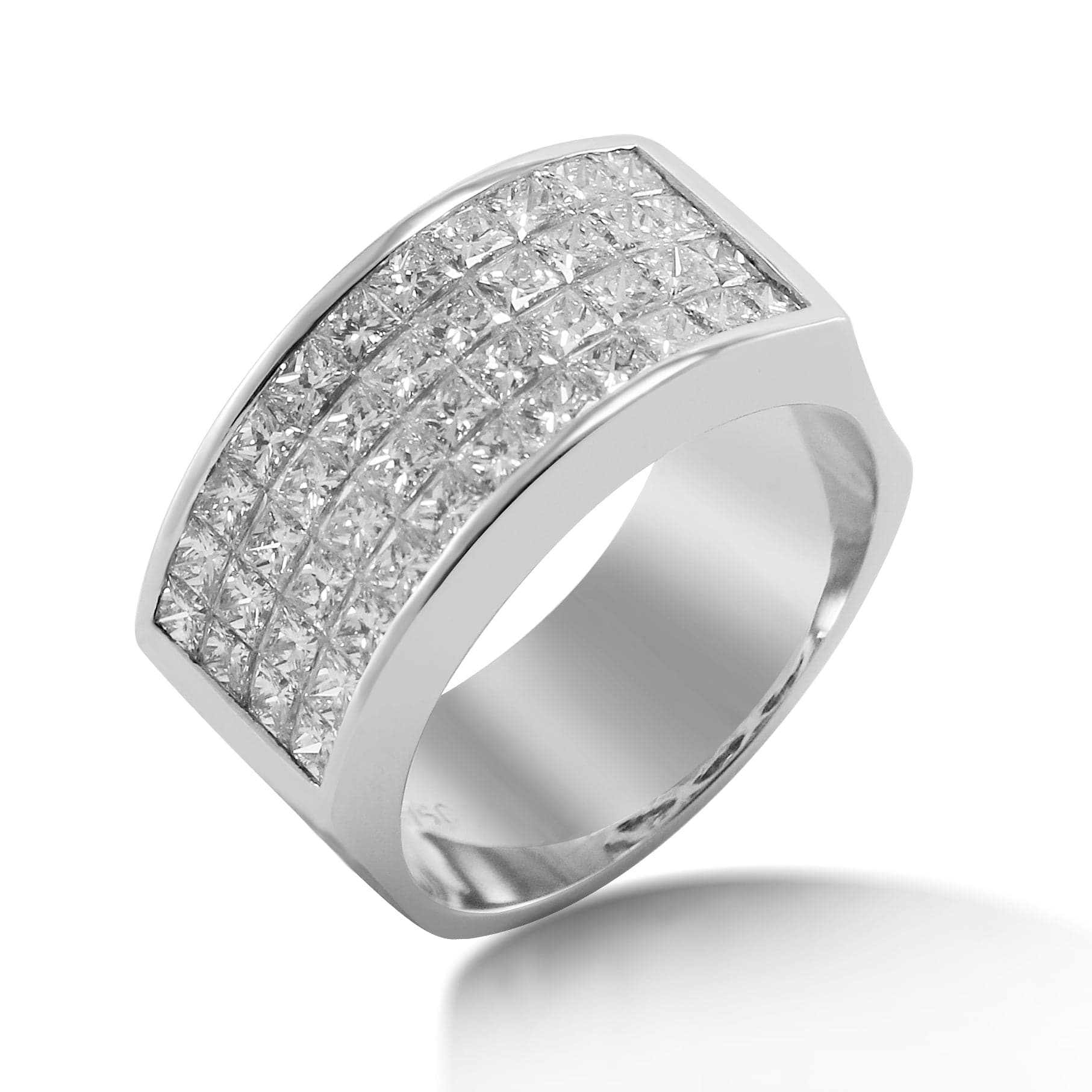 Ring 18KW GOLD s/w invisible setting