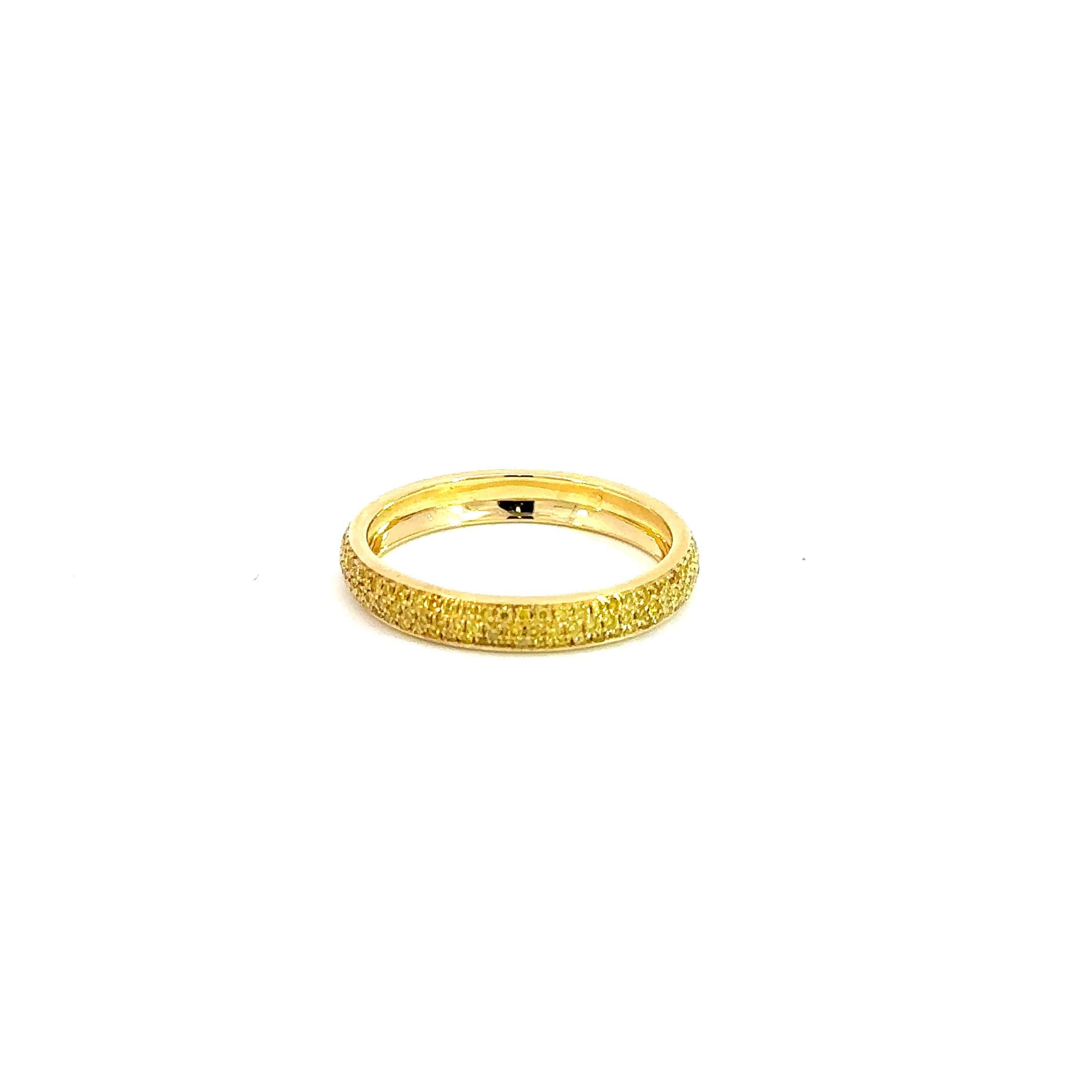 Eternity Ring 18KYGOLD s/w Natural Fancy yellow diamond.