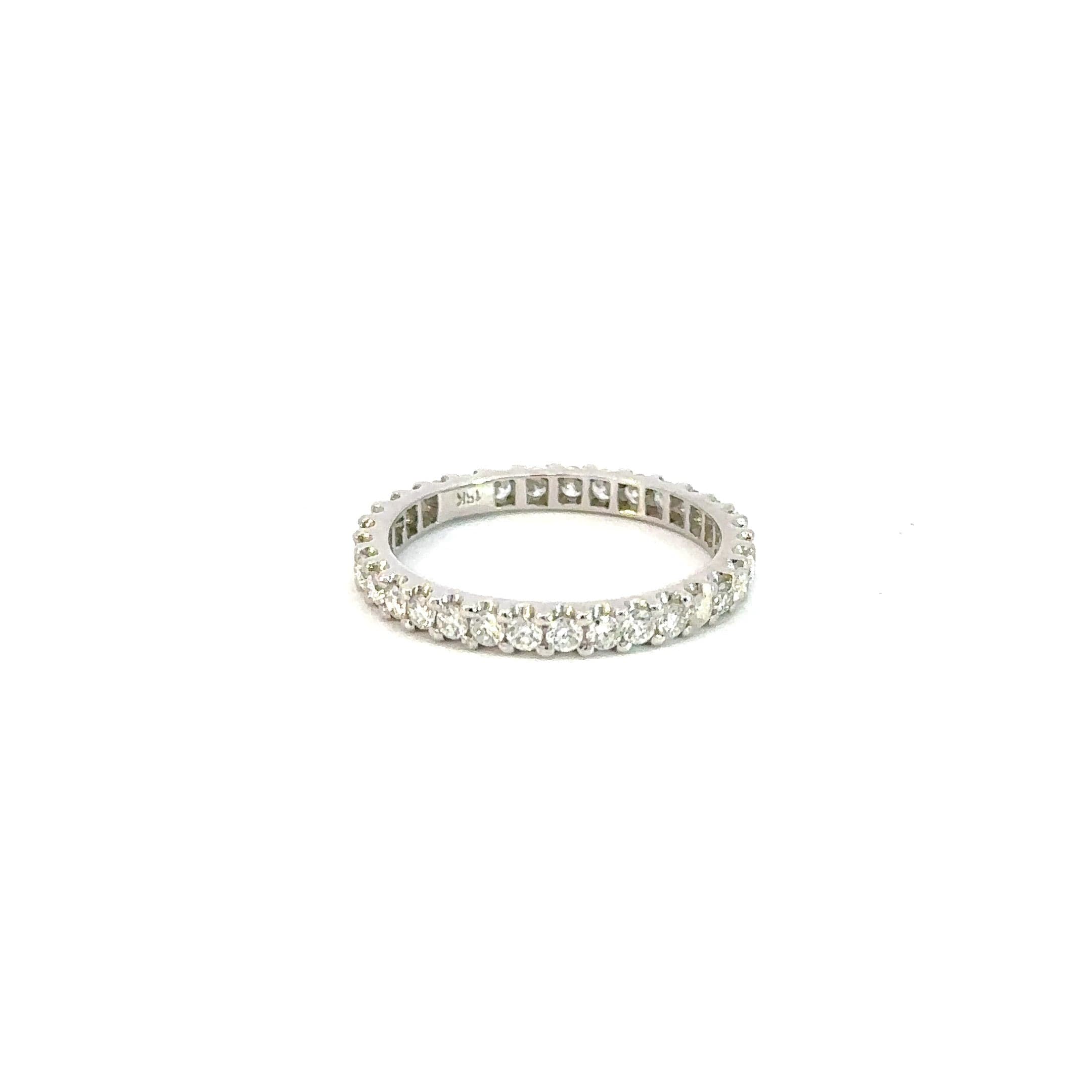 Eternity Band Ring 18KWGOLD s/w white diamond.