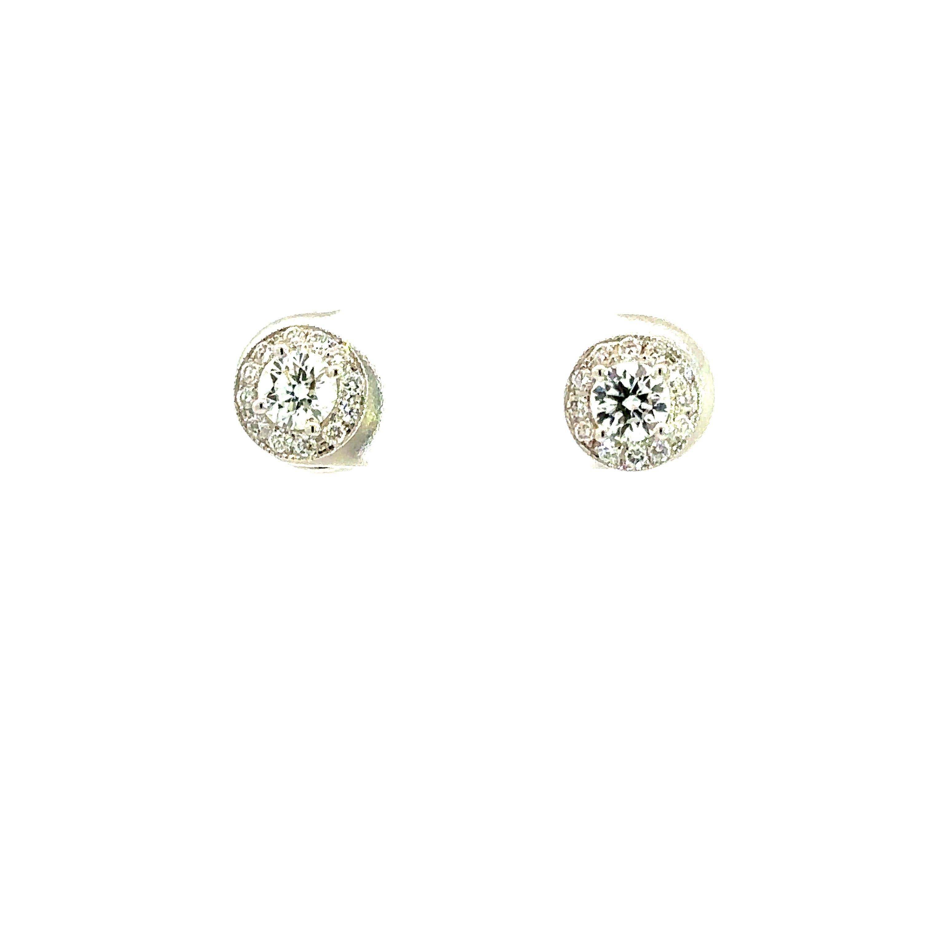 Earrings 18KWGOLD s/w Diamond.