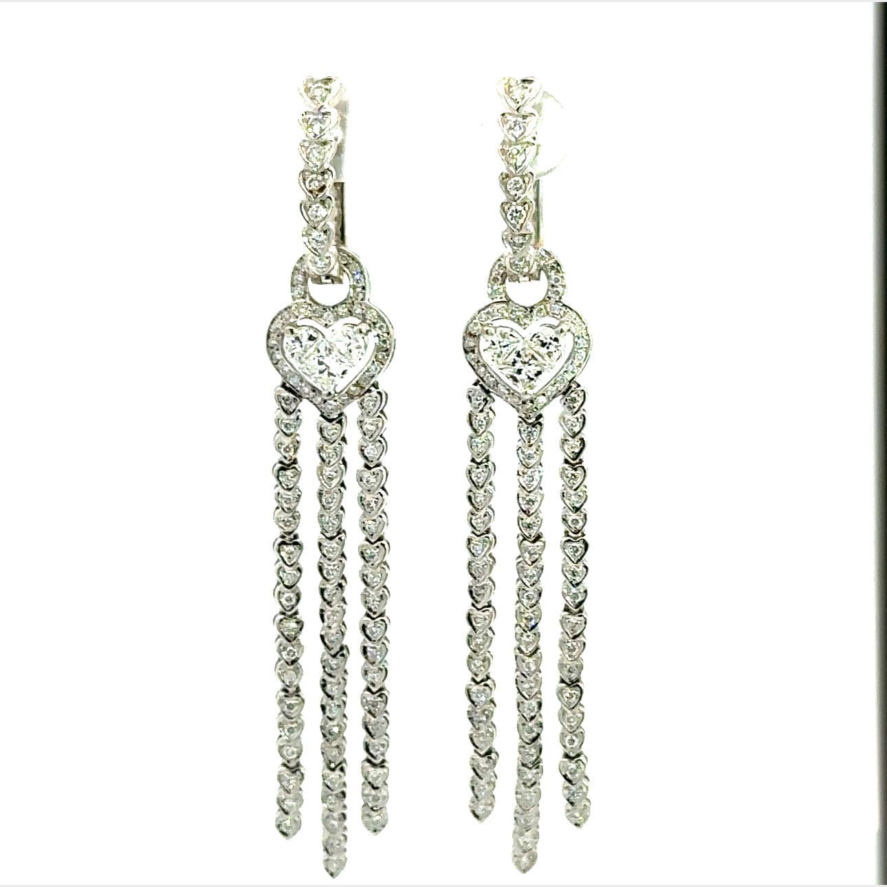 Earrings 18KWGOLD s/w HS Set Diamond &small diamond.