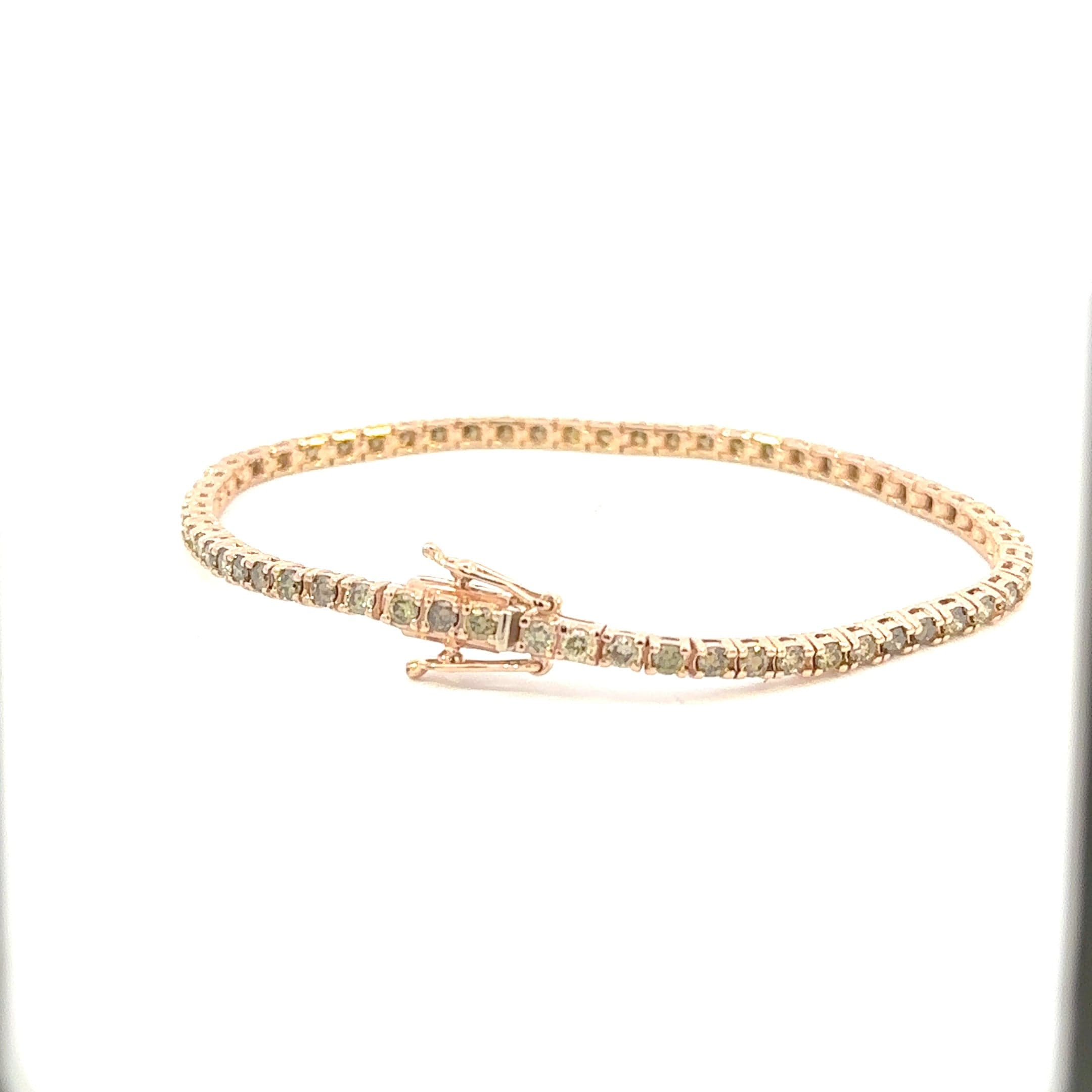 Bracelet 14KPINKGOLD s/w Fancy Diamond