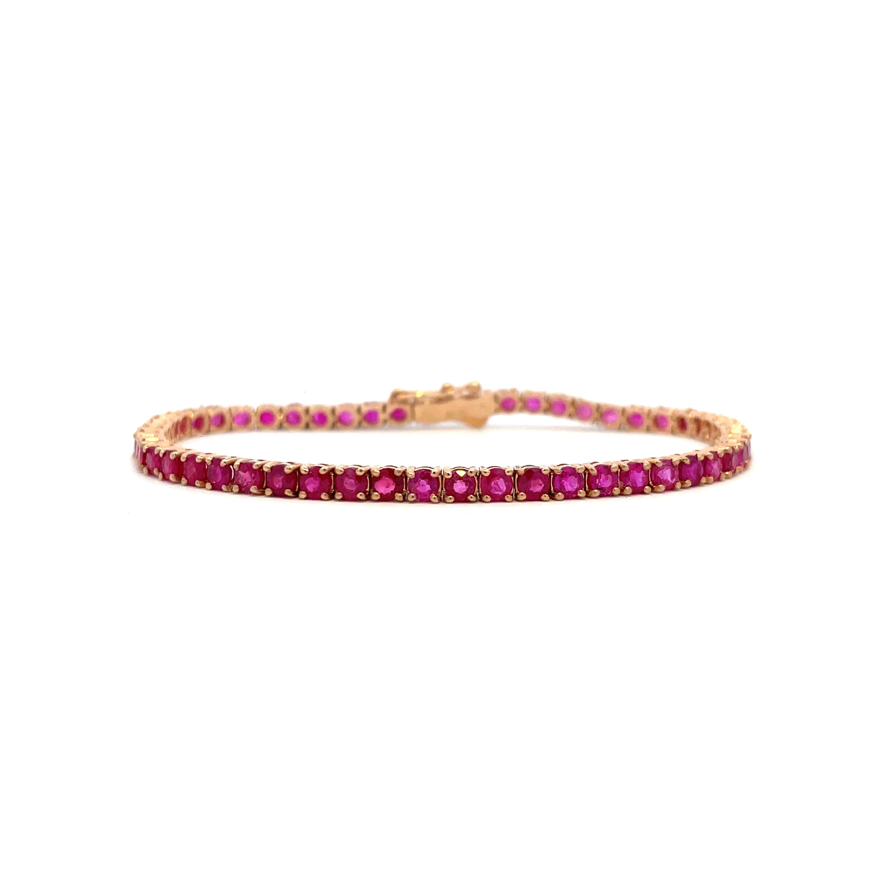 Bracelet 14KPGOLD s/w Ruby